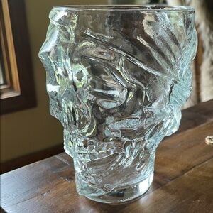 Skull Glass pirate vintage Luminarc mug
